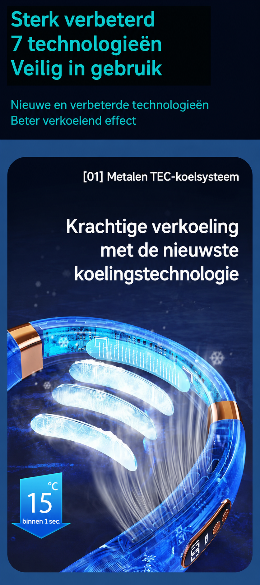Metalen TEC-koelplaat — krachtige verkoeling tot 15°C binnen 1 seconde